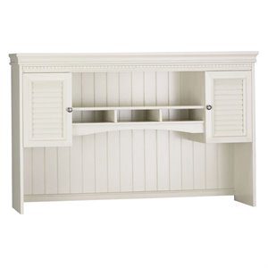pemberly row hutch for l shaped desk in antique white