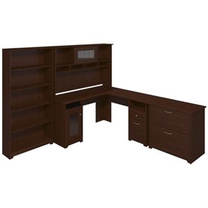 Pemberly Row 3 Piece Office Set in Cherry