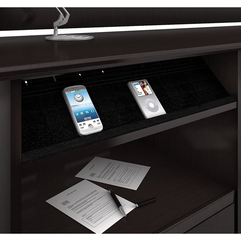 Pemberly Row 3 Piece Office Set in Espresso Oak