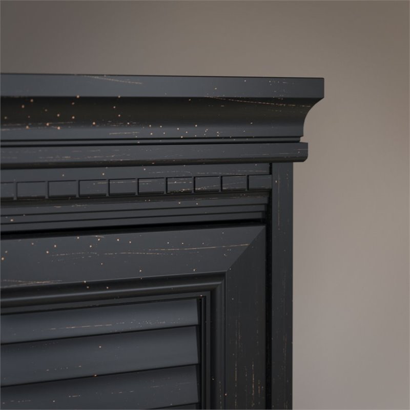 Pemberly Row 4 Piece Office Set in Antique Black
