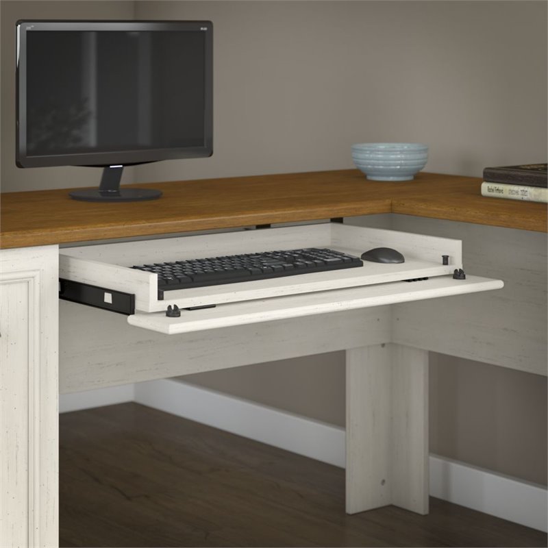 Pemberly Row 4 Piece Office Set in Antique White