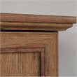 Pemberly Row Traditional Engineered Wood Bedroom Armoire with Garment Rod in Oak