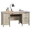 Pemberly Row Engineered Wood 3-Drawers Computer Desk in Chalked Chestnut