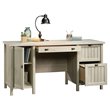 Pemberly Row Engineered Wood 3-Drawers Computer Desk in Chalked Chestnut