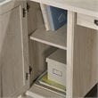 Pemberly Row Engineered Wood 3-Drawers Computer Desk in Chalked Chestnut