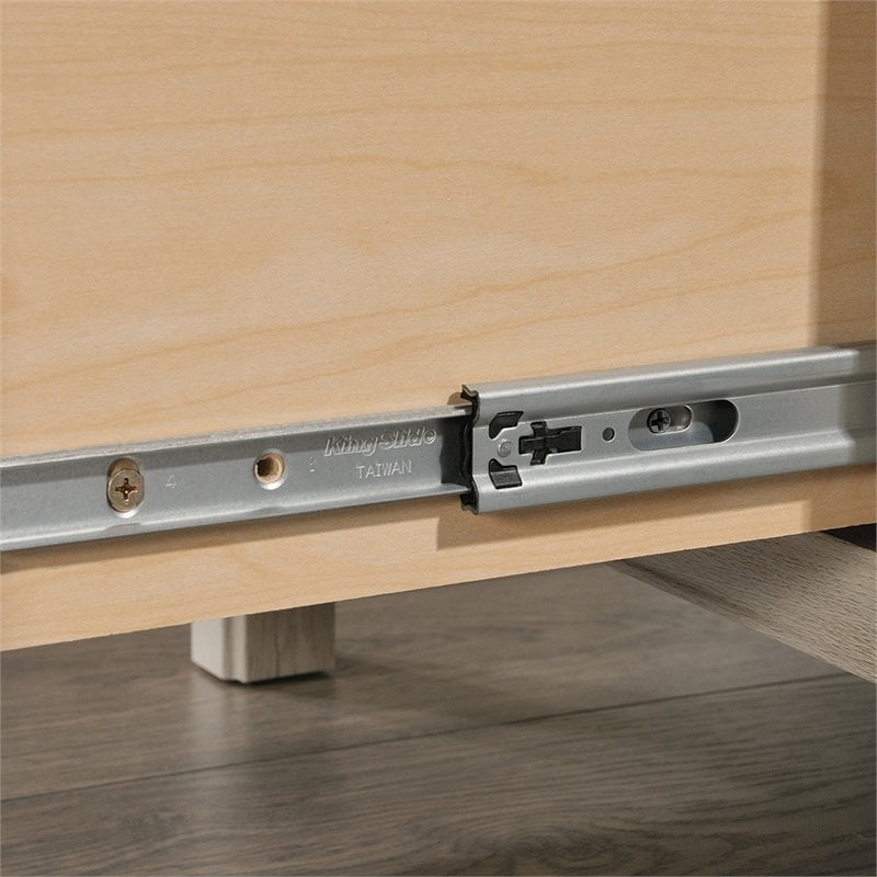 Pemberly Row Engineered Wood 3-Drawers Computer Desk in Chalked Chestnut