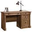 Pemberly Row Contemporary Engineered Wood Computer Desk in Vintage Oak