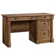 Pemberly Row Contemporary Engineered Wood Computer Desk in Vintage Oak