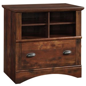 pemberly row 1 drawer lateral file cabinet in curado cherry