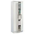 Pemberly Row 2-Door Engineered Wood Storage Cabinet in Soft White