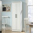 Pemberly Row 2-Door Engineered Wood Storage Cabinet in Soft White