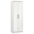 Pemberly Row 2-Door Engineered Wood Storage Cabinet in Soft White