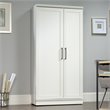 Pemberly Row 2-Door Modern Engineered Wood Storage Cabinet in Soft White