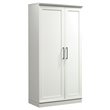 Pemberly Row 2-Door Modern Engineered Wood Storage Cabinet in Soft White