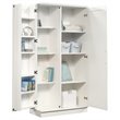 Pemberly Row 2-Door Modern Engineered Wood Storage Cabinet in Soft White