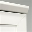 Pemberly Row 2-Door Modern Engineered Wood Storage Cabinet in Soft White