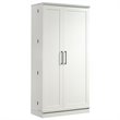 Pemberly Row 2-Door Modern Engineered Wood Storage Cabinet in Soft White