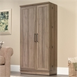 Pemberly Row Traditional Engineered Wood 3-Shelf Storage Cabinet in Salt Oak