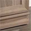 Pemberly Row Traditional Engineered Wood 3-Shelf Storage Cabinet in Salt Oak