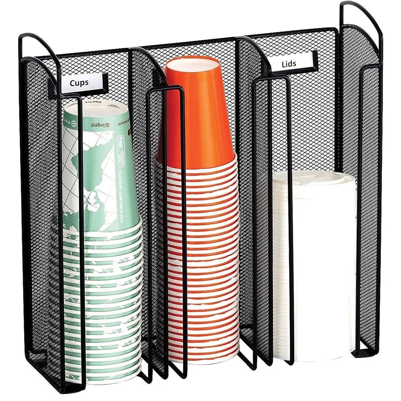 Pemberly Row Cup and Lid Holder in Black