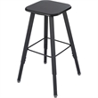 Pemberly Row Student Adjustable Height Stool with Black Seat