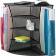 Pemberly Row Black Mesh Desk Corner Organizer