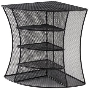 pemberly row black mesh desk corner organizer