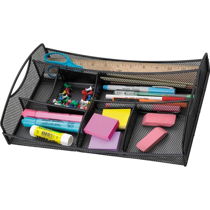 Pemberly Row Black Mesh Drawer Organizer