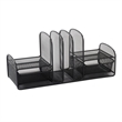 Pemberly Row Black Mesh Multi-Purpose Desk Organizer