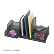 Pemberly Row Black Mesh Multi-Purpose Desk Organizer