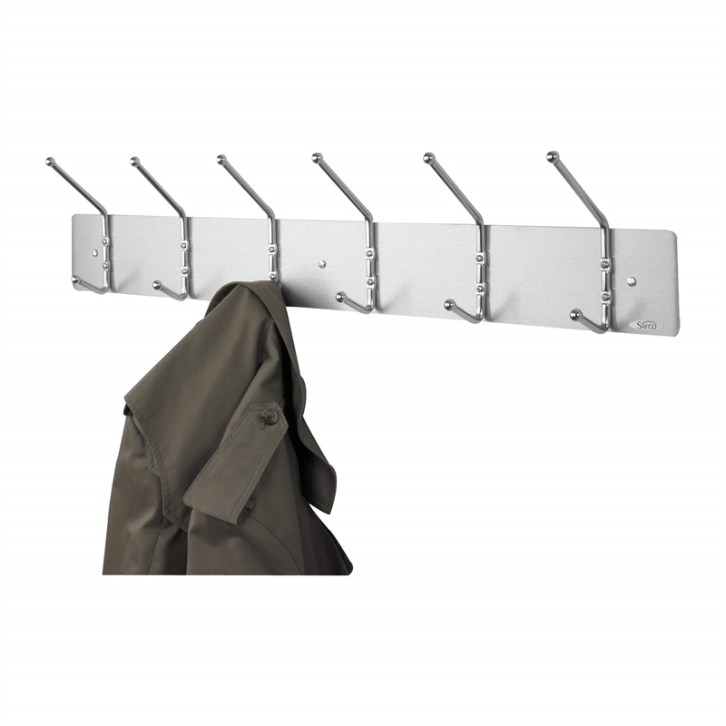 Pemberly Row Wall Rack 6 Hook Wall Coat Rack