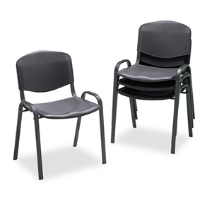 Pemberly Row Stacking Chair in Black (Set of 4)