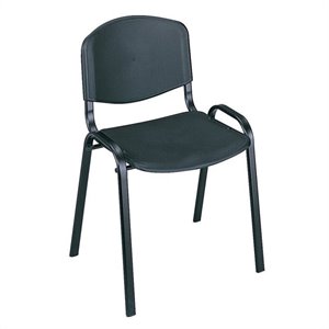 pemberly row stacking chair in black (set of 4)