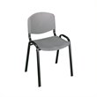 Pemberly Row Stack Stacking Chair in Charcoal (Set of 4)