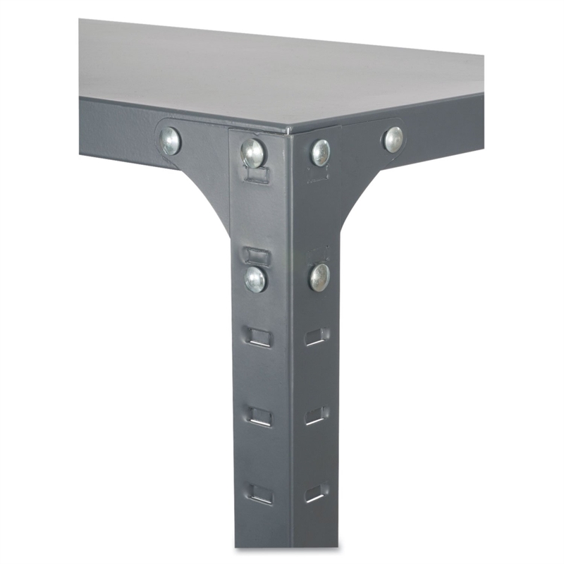 Pemberly Row 36 x 24 Commercial 6 Shelf Kit in Dark Grey Finish