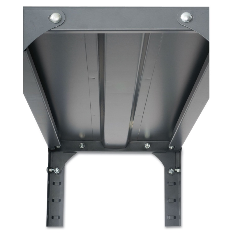 Pemberly Row 36 x 24 Commercial 6 Shelf Kit in Dark Grey Finish