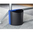 Pemberly Row Small Desk-Side Receptacle in Black & Blue