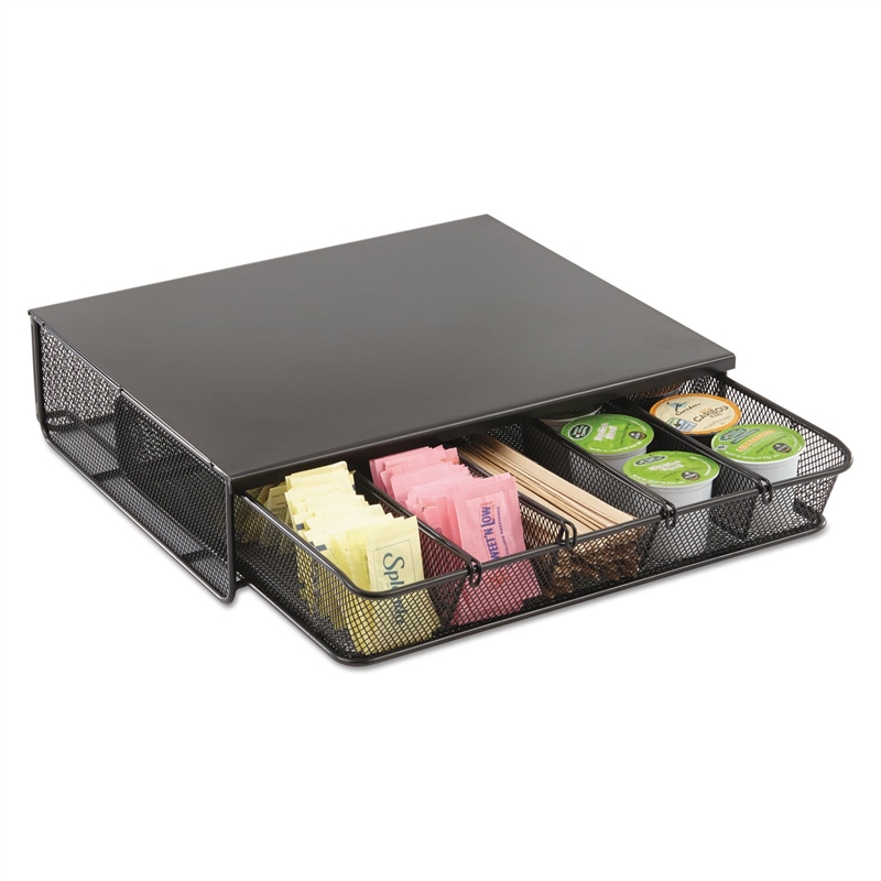 Pemberly Row 1 Drawer Hospitality Organizer in Black