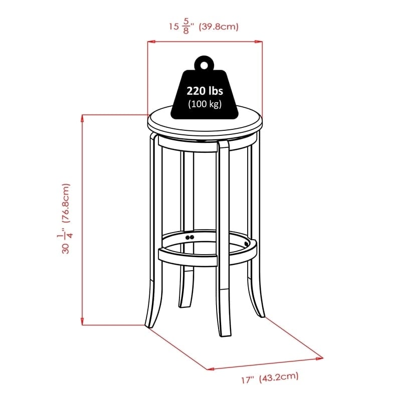 Pemberly Row 5-Piece Round Transitional Solid Wood Pub Set in Antique Walnut