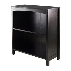 Pemberly Row Storage Shelf / Bookcase 3-Tier 26&quot wide in Espresso