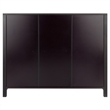 Pemberly Row 3-Tier Transitional Solid Wood Storage Shelf/Bookcase in Espresso