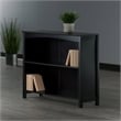Pemberly Row 3-Tier Transitional Solid Wood Storage Shelf/Bookcase in Espresso