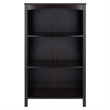 Pemberly Row 4-Tier Transitional Solid Wood Storage Shelf/Bookcase in Espresso