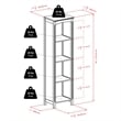 Pemberly Row 5-Tier Transitional Solid Wood Storage Shelf/Bookcase in Espresso