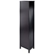 Pemberly Row 5-Tier Transitional Solid Wood Storage Shelf/Bookcase in Espresso