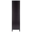 Pemberly Row 5-Tier Transitional Solid Wood Storage Shelf/Bookcase in Espresso