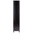 Pemberly Row 5-Tier Transitional Solid Wood Storage Shelf/Bookcase in Espresso
