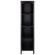 Pemberly Row 5-Tier Transitional Solid Wood Storage Shelf/Bookcase in Espresso
