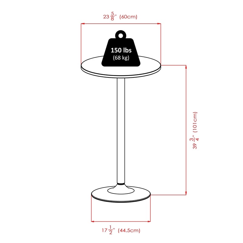 Pemberly Row 3-Piece Transitional Metal Wood/Metal Pub Set in Black/Chrome