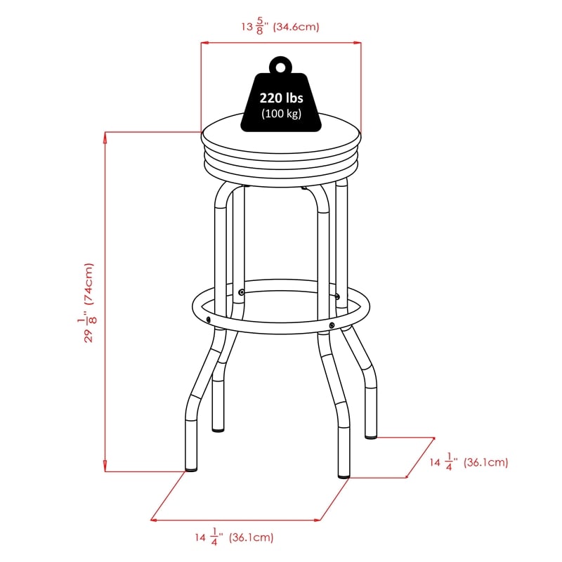 Pemberly Row 3-Piece Transitional Metal Wood/Metal Pub Set in Black/Chrome